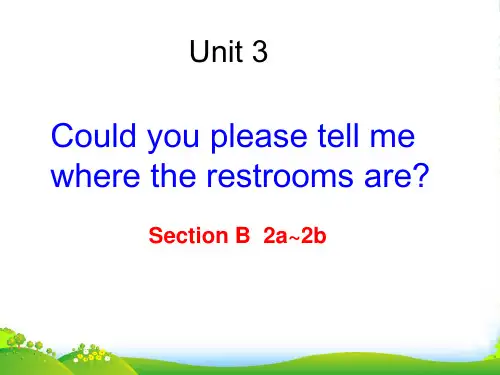 新人教版九年级英语 unit3 unit 3 section B (2a-2b)-优质课件