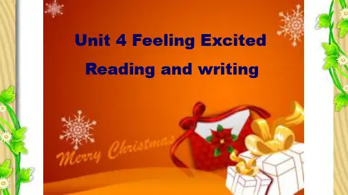 Unit4FeelingExcitedReadingandwriting(课件)粤人版英语六年级下册