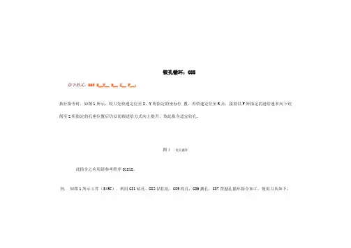 铰孔编程指令
