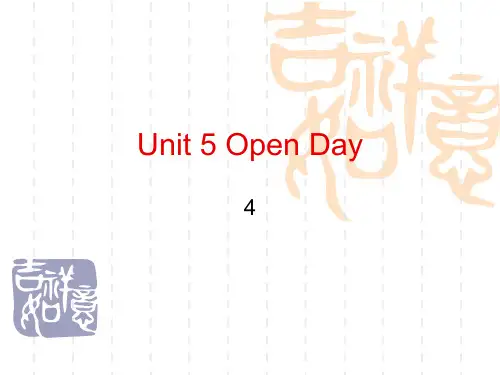 牛津上海版小学英语六年级年级上册《Unit 5 Open Day》ppt课件