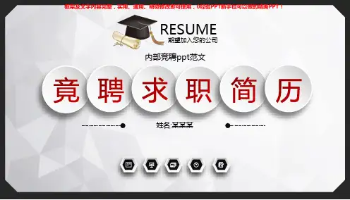 完美版PPT-内部竞聘ppt范文