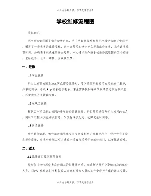 学校维修流程图