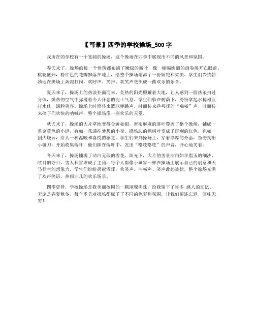 【写景】四季的学校操场_500字