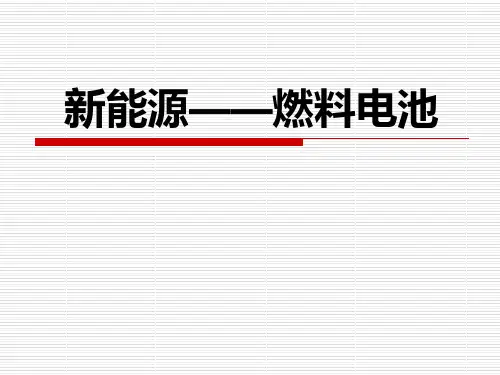 氢燃料电池PPT幻灯片课件