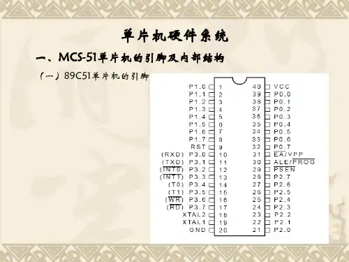 MCS-51单片机的引脚及内部结构.