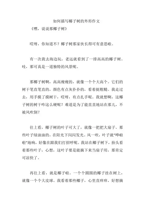 如何描写椰子树的外形作文