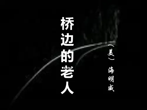 《桥边的老人》公开课优质课课件一等奖外国小说欣赏选修课ppt课件