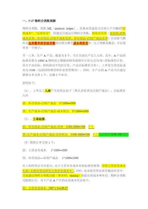 物料分类账