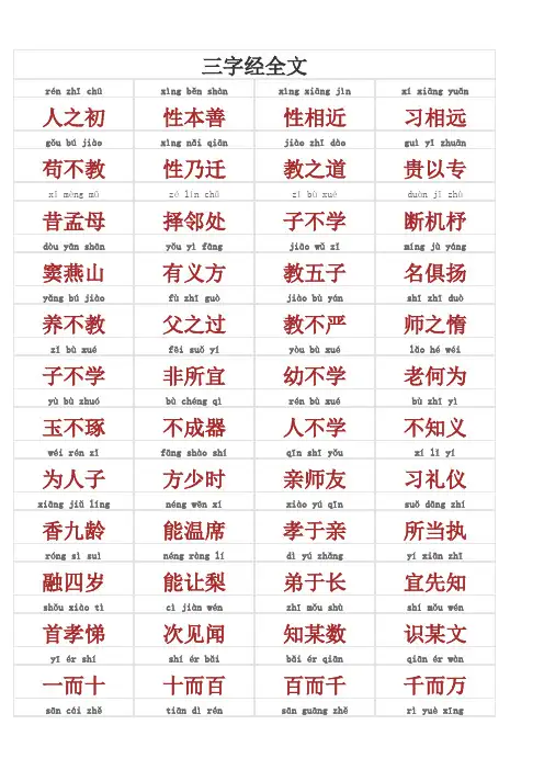 三字经