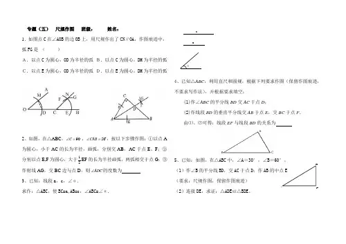 专题复习尺规作图
