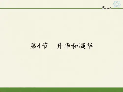 人教版八年级上册物理课件升华和凝华