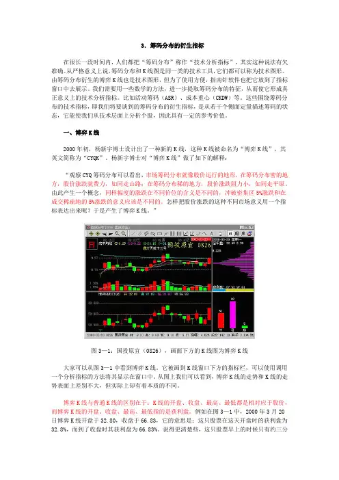 筹码分布技术指标