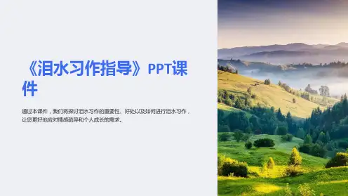 《泪水习作指导》课件