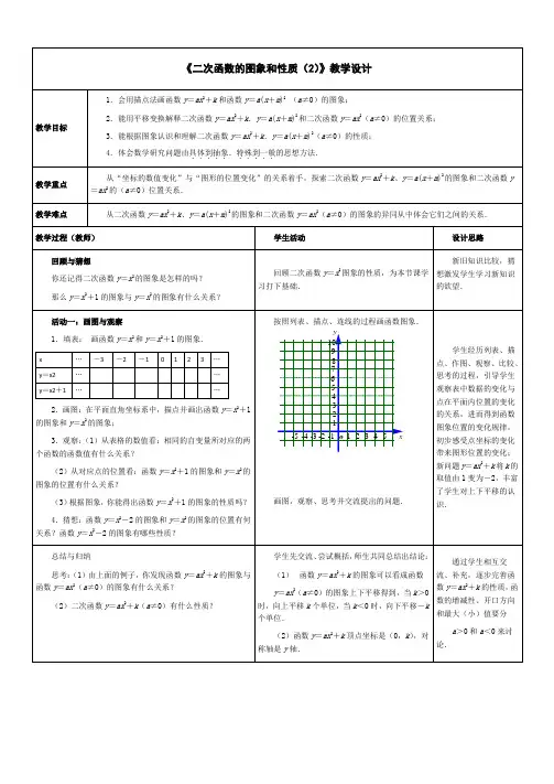 青岛版九年级下对函数的再探索二次函数的图象和性质微课