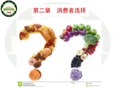马工程-西方经济学-第2章-消费者选择