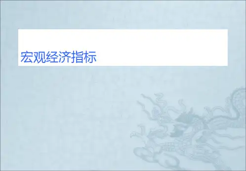 宏观经济指标ppt课件