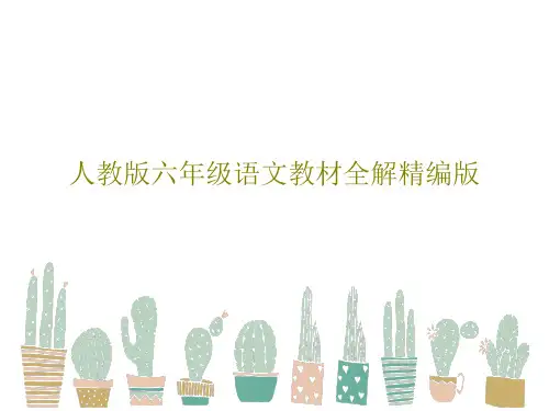 人教版六年级语文教材全解精编版共62页