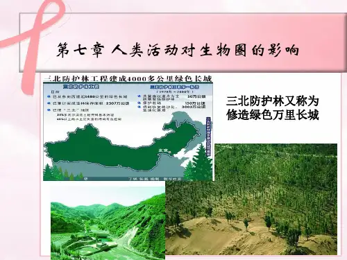 人类活动对生态环境的影响