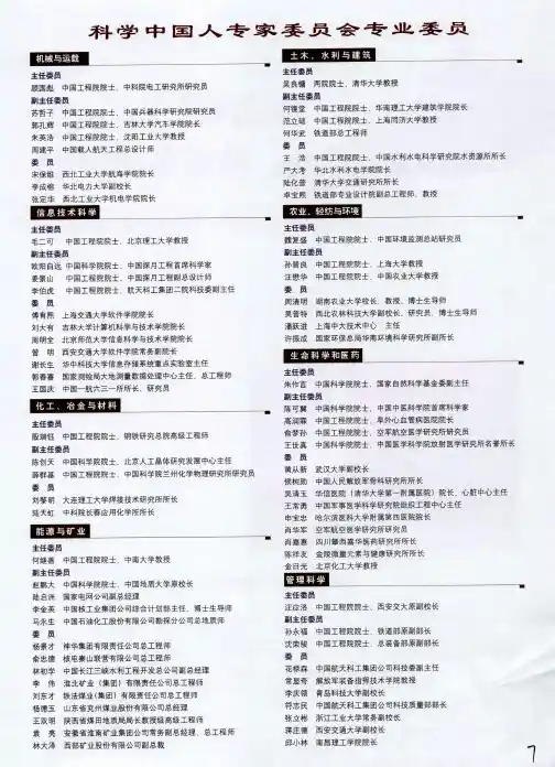 科学中国人专家委员会专业委员