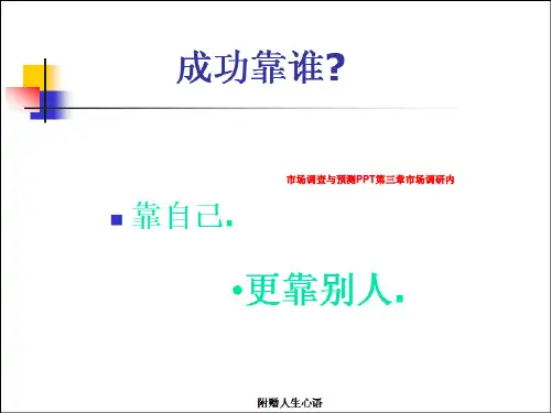 市场调查与预测PPT第三章市场调研内