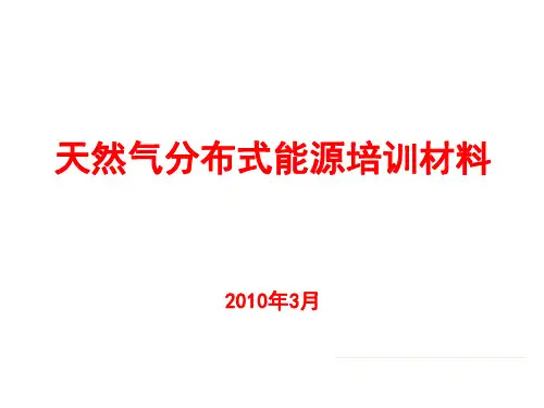 燃气分布式能源培训材料课件