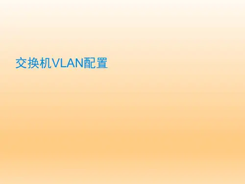 路由交换机的VLAN配置