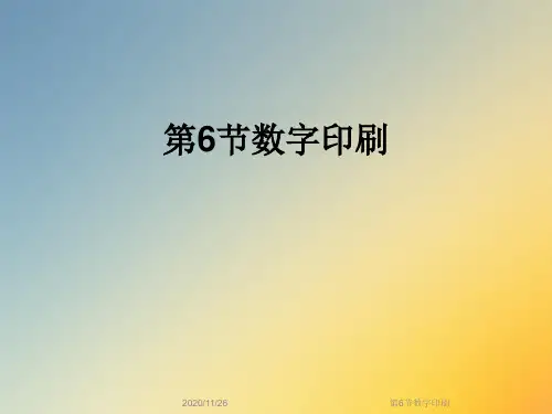 第6节数字印刷