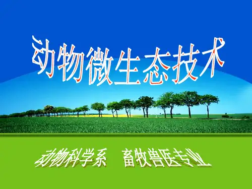 第八章 反刍动物微生态与应用