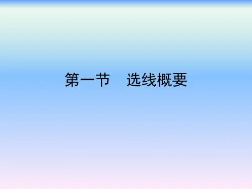道路勘测设计  道路选线