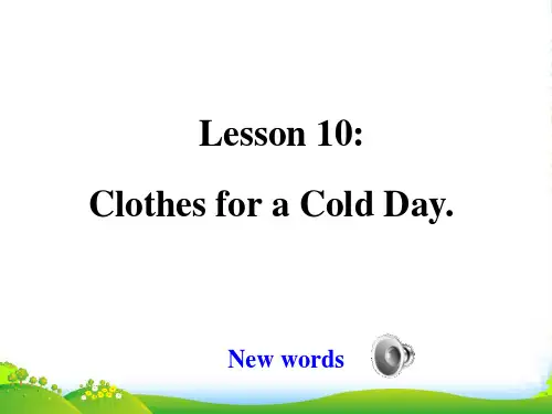 冀教版七年级英语上册 Unit 2 Lesson 10 Clothes for a cold day