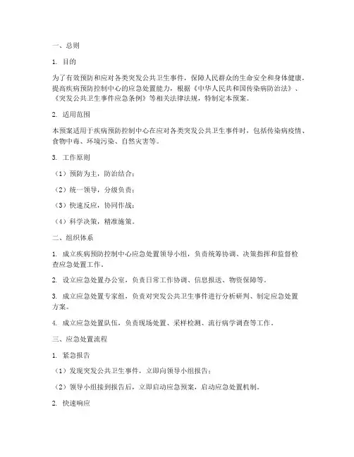 疾病预防中心应急预案