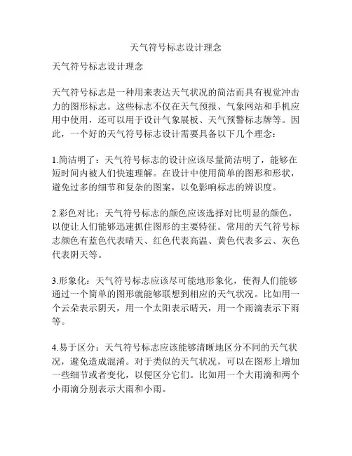 天气符号标志设计理念