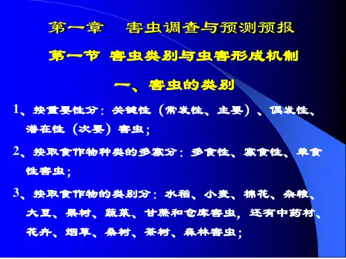 1害虫调查与预测预报解析
