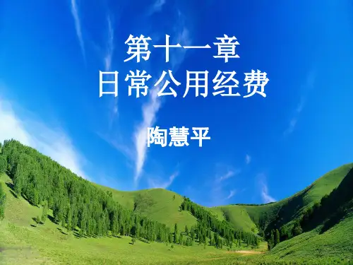 第11章日常公用经费