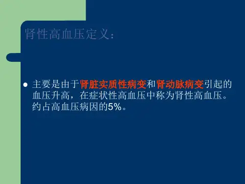 最终版肾性高血压