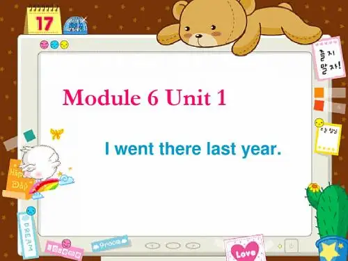 外研版(三起)五下ModuleUnit 《I went there last year》课件