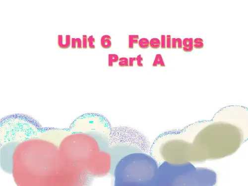 闽教版英语五年级下册精品教学课件-Unit 6 Feelings Part A
