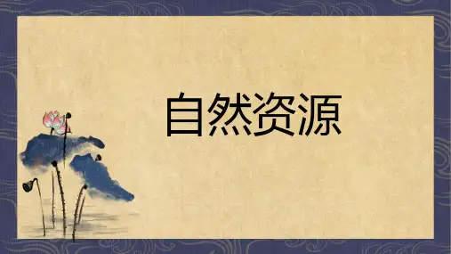 八年级地理复习八年级上册第三章中国的自然资源复习课课件
