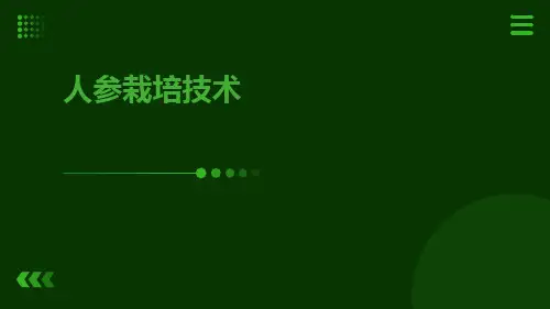 人参栽培技术