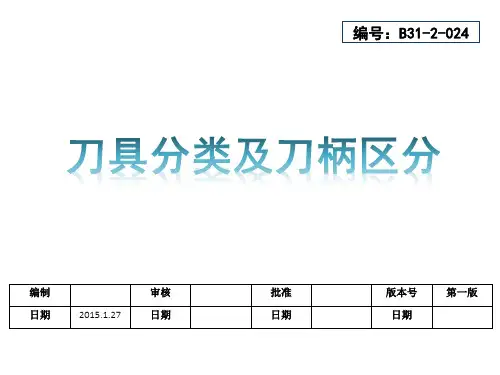 刀具分类及刀柄区分