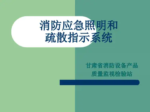 消防应急照明和疏散指示系统-徐涛ppt课件