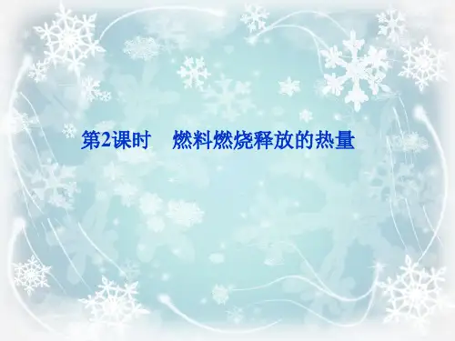 燃料燃烧释放的热量PPT教学课件