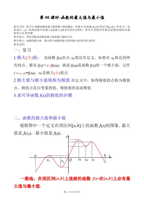 函数的最大值与最小值