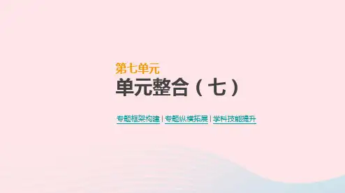 2019年高考历史一轮复习第7单元资本主义世界市场的形成和发展单元整合课件新人教版