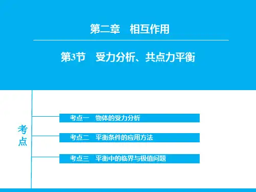 高考物理一轮复习《受力分析、共点力平衡》ppt课件
