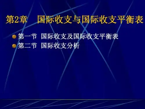 第2章  国际收支与国际收支平衡表