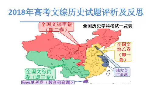 2018年高考全国卷文综历史试题评析及反思