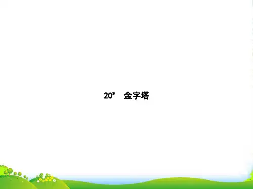 人教部编版五年级下册语文习题课件-20 金字塔(共9张PPT)