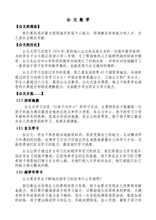 公文数学——精选推荐