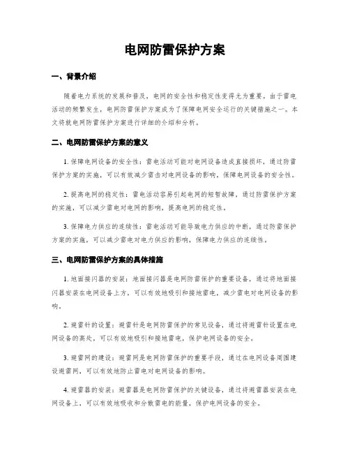 电网防雷保护方案